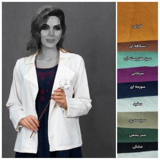 کت کراپ الیاف طبیعی مدل پناه رنگ بندی
