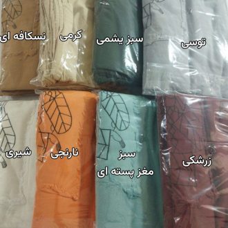 مانتو الیاف طبیعی مدل روشنک رنگ بندی