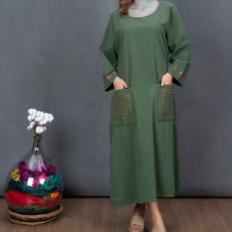 مانتو الیاف طبیعی مدل هدیه