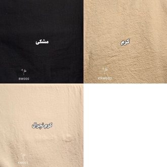 مانتو الیاف طبیعی مدل افرا رنگ بندی ۲