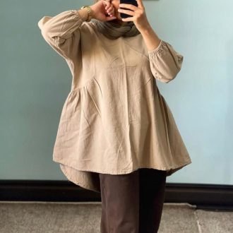 تونیک عروسکی الیاف طبیعی مدل رخ